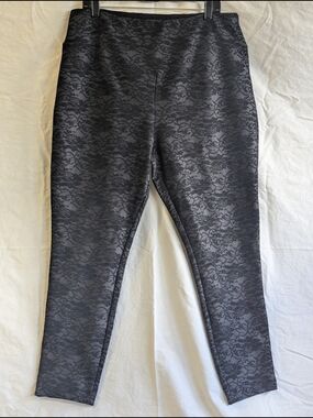 Bold Elements Black Bonded Lace Leggings